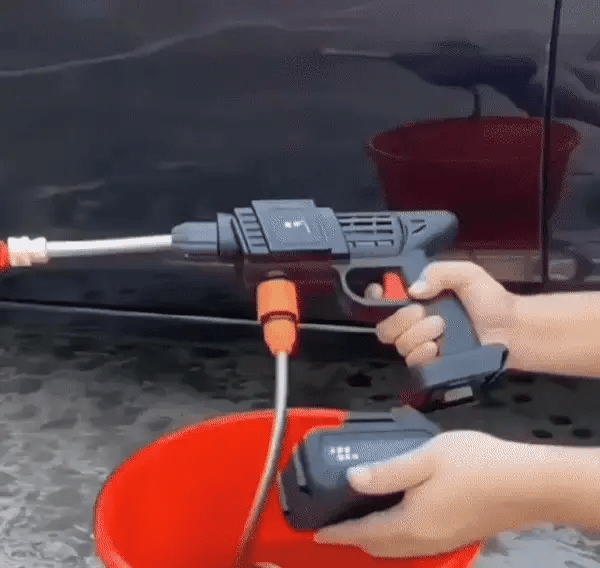 Pistola de agua a presión inalámbrica con una batería