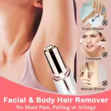 Depiladora facial de precisión indolora