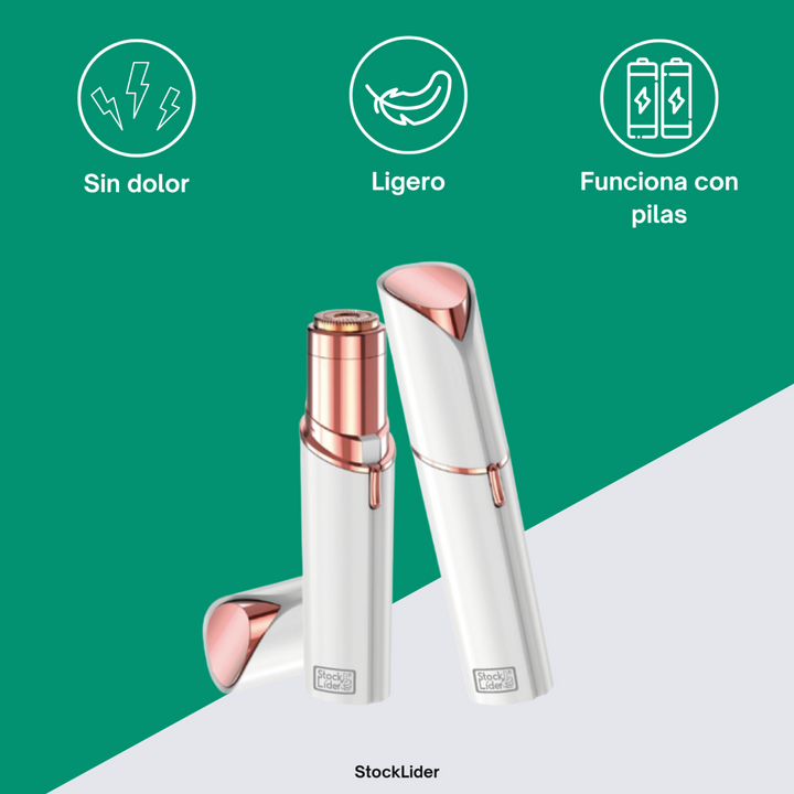 Depiladora facial de precisión indolora